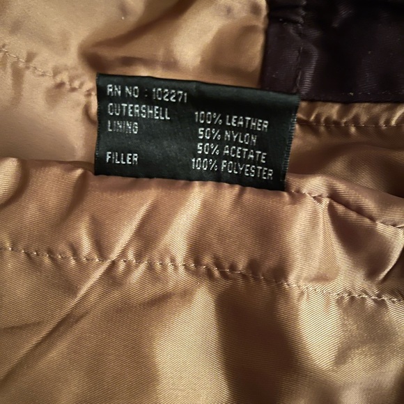 Roque Leather by Reilly Olmes Jacket - Brown. Mens: Large - Picture 13 of 13